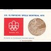 Olympische Spiele Montreal Ganzsache 1976