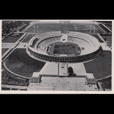 Olympiade Berlin 1936: Ansichtskarte Reichssportfeld Feldpost 1943