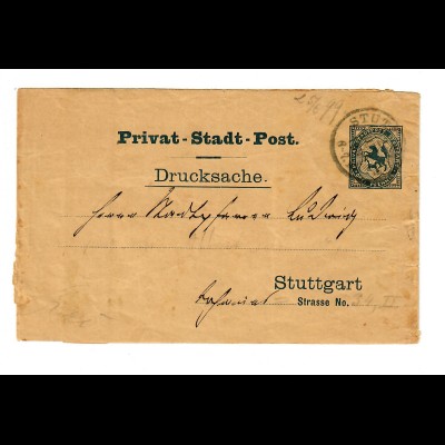 Stadtpost Stuttgart 1899, Streifband