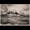 Ansichtskarte Helgoland 1939: Auf hoher See mit Königin Luise 