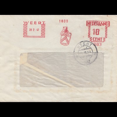 Nederland: Frans Beeren, 1947 Weert, Bär mit Wappen