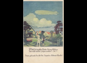 Zeppelin: Ansichtskarte Zeppelin Eckener Spende - Luftschiff