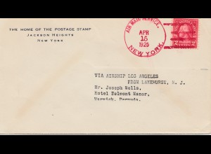 Luftpost-Air mail - US nach Bermuda 1925