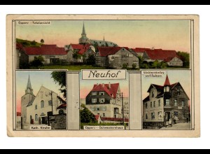 1918: Ansichtskarte Neuhof nach Frankfurt