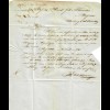 Brief von Hamburg nach Mugron / Frankreich 1849