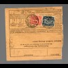 Paketkarte Berlin, Technische Nothilfe, Innenministerium 1922 nach Halle
