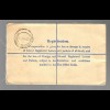 registered letter Colombo Courts to London 1922