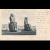 Ägypten/Egypte: 1901: Ansichtskarte Luxour nach Cairo: Memnon's Collosses