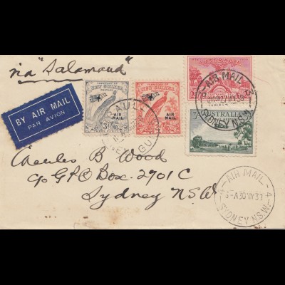 Australien: 1938: Air Mail Sydney