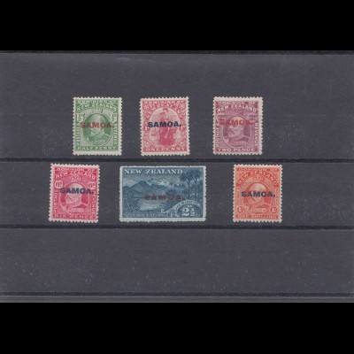 stamps Samoa Nr. 35-40, hinged