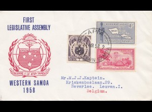 Samoa: 1958 APM - First Legislative Assembly to Belgium