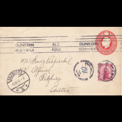 Australia 1913: Dunedin to Salzburg/Austria