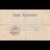 Gold Coast 1907: Colony: Registered letter via Pymouth to Berlin/Charlottenburg