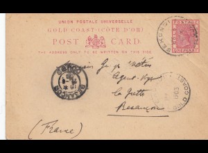 Gold Coast: 1903 Sekondi to France