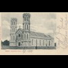 Lagos: Post card 1900 catholic church to Berlin