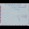 Johore Malaya, air Mail to Southampton/England about 1955