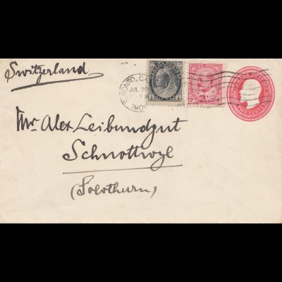Canada: 1906: Toronto to Schnottwil - Switzerland