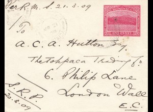 Dominika: 1909: letter to London
