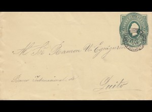 Ecuador: 1896: letter to Quito