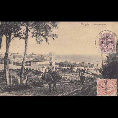 French colonies: Maroc 1912: post card Tanger to Seifhennersdorf