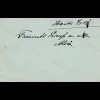 Haiti: 1903: answer card Port au Prince to Düsseldof