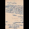 India 1944: Registered post card Patiya 