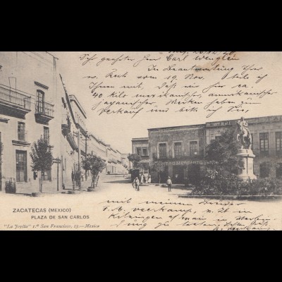 Mexico 1920: post card Zacatecas to Schwabach