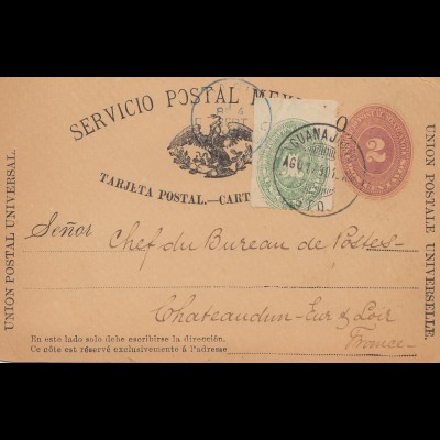 Mexico 1890: post card Guadalajana