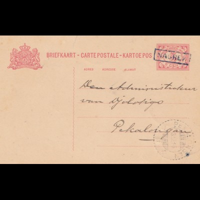 Ned. Indie 1916: post card Nagrep to Pekalongan