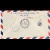 Palestine: 1957: registered air mail Tel Aviv to Weimar/Germany