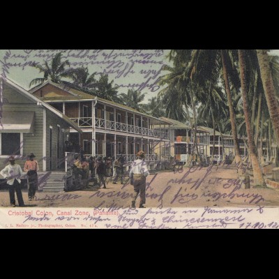 Panama 1912: post card Cristobai Colon to Kempten