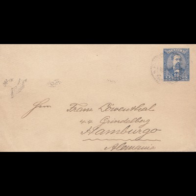 Paraguay 1896 letter U4 to Hamburg