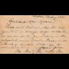 Peru 1895: post card Callao to Puerto