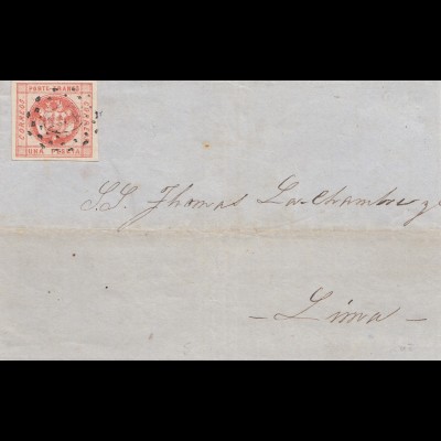 Peru 1859: letter Trujillo to Lima