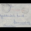Angola: 1953: air mail Nova Lissaboa to Braunschweig, lion, plane