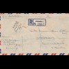 Malaysia: 1956 Registered Penang to Kandanur, Ramnad Distr. India