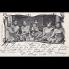 Thailand: post card 1907 to Bremen, Perfin