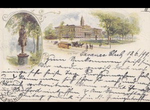 USA 1899: post card Bartlett to Montreal