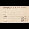 USA 1938: post card Daytton, Ohio to New Haven, Con. Business reply card