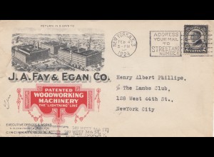 USA 1924: New York Woodworking Machinery to New York City
