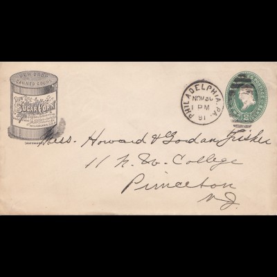 USA 1891: Philadelphia to Princeton, Sugar-corn
