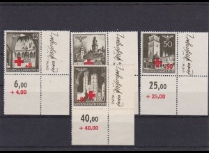 Generalgouvernement (GG) Rotes Kreuz, postfrisch, E4 Eckrand, Entwerfer, 52-55