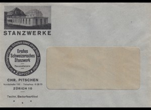 Briefumschlag Zürich, Erstes Stanzwerk, Dichtungen etc.