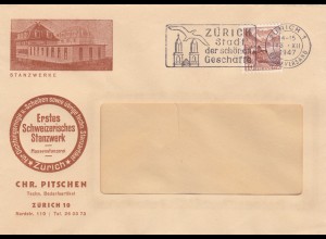 Brief 1947 Zürich, Stanzwerke, Dichtungen