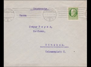 Bayern: Drucksache Brief 1921, von innerhalb Münchens