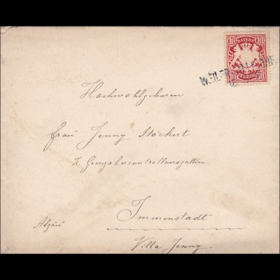 Bayern: 1905, Brief nach Immenstadt