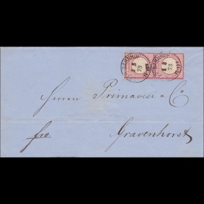 Brief von Leer nach Gravenhorst 1873