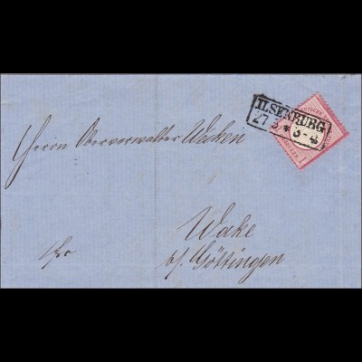 Brief von Ilsenburg nach Wake bei Göttingen 1873