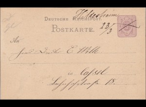 Brief von Hildesheim - handschriftlich - nach Kassel 1876
