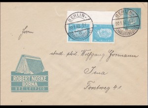 Ganzsachenumschlag von Berlin nach Jena- Briefmarkenzeitung 1932